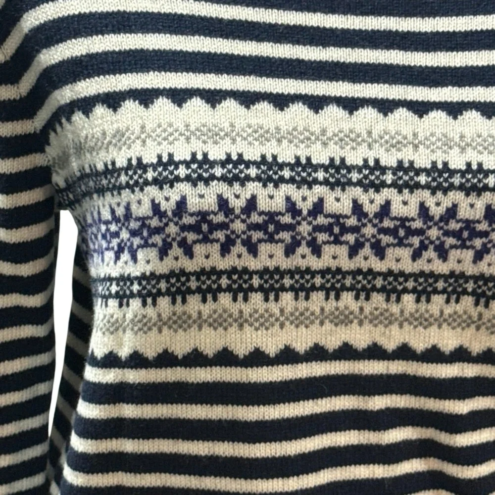J. Crew fair isle crew neck sweater